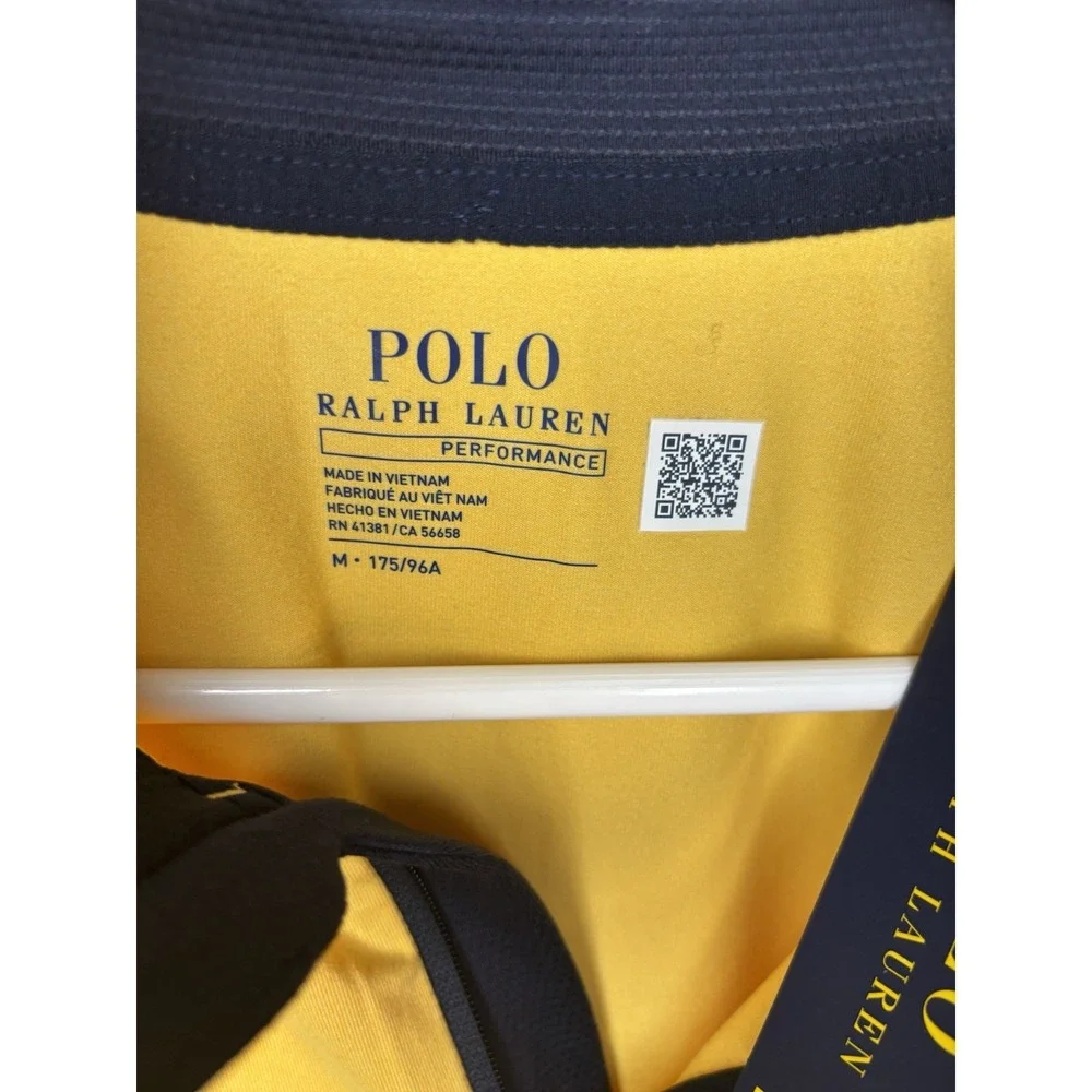Polo Ralph Lauren Performance 1/4 Zip Wicking Pullover Mens Medium NWT $125 READ